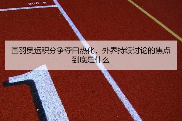 国羽奥运积分争夺白热化，外界持续讨论的焦点到底是什么